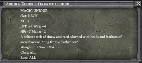 ASHIRA ELDER'S DREAMCATCHER item card